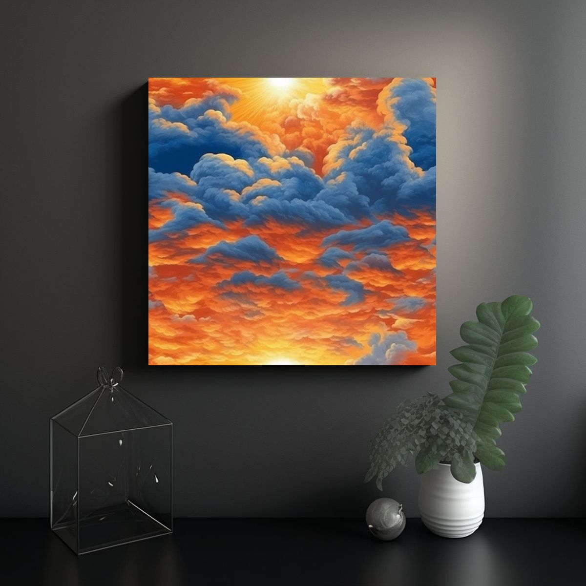 GENERICO - Pinturas De Alta Calidad De La Hora Del Sol En El 70x70 Cm