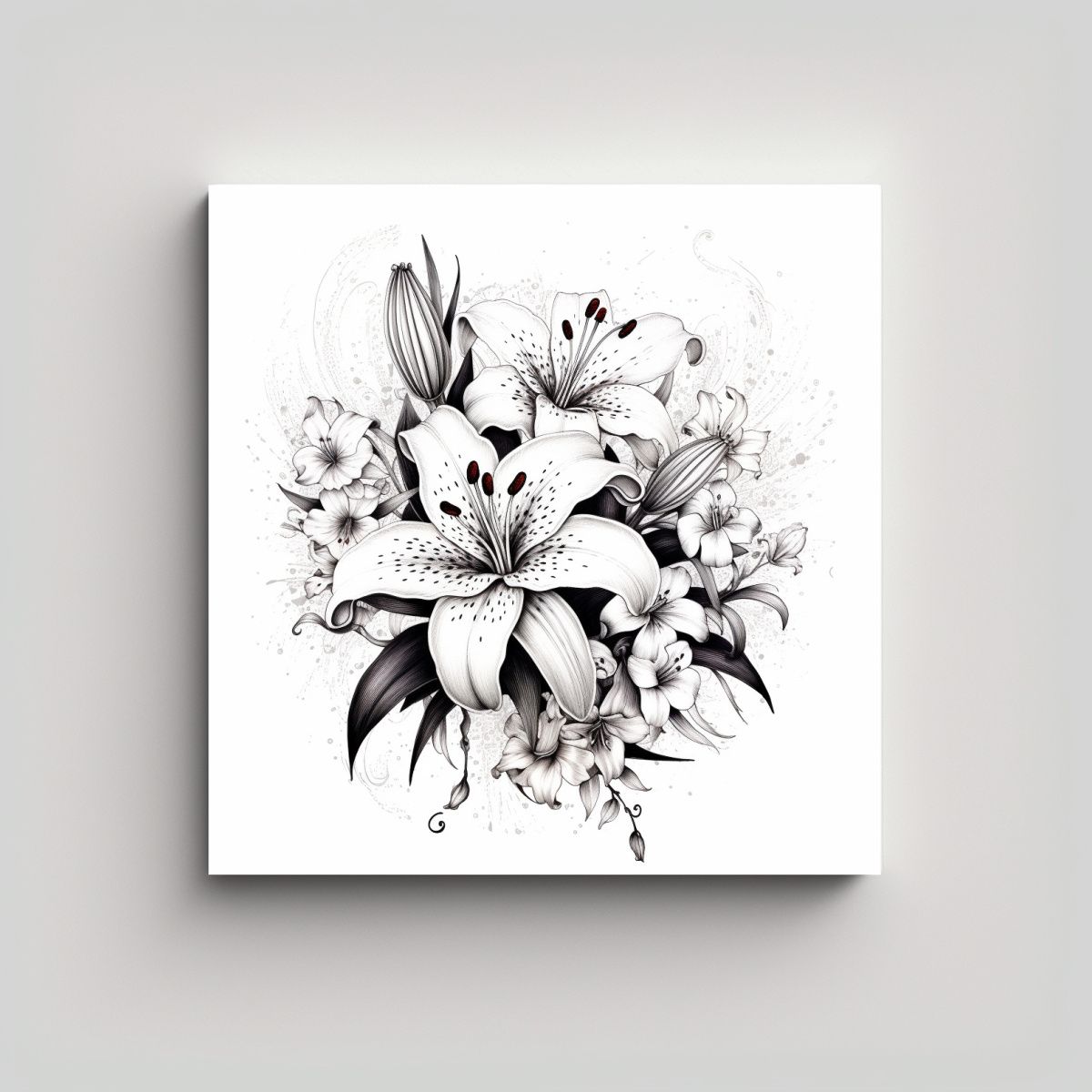 GENERICO - Cuadro Moderno Calidos Con Diseño Artístico De 90x90 Cm