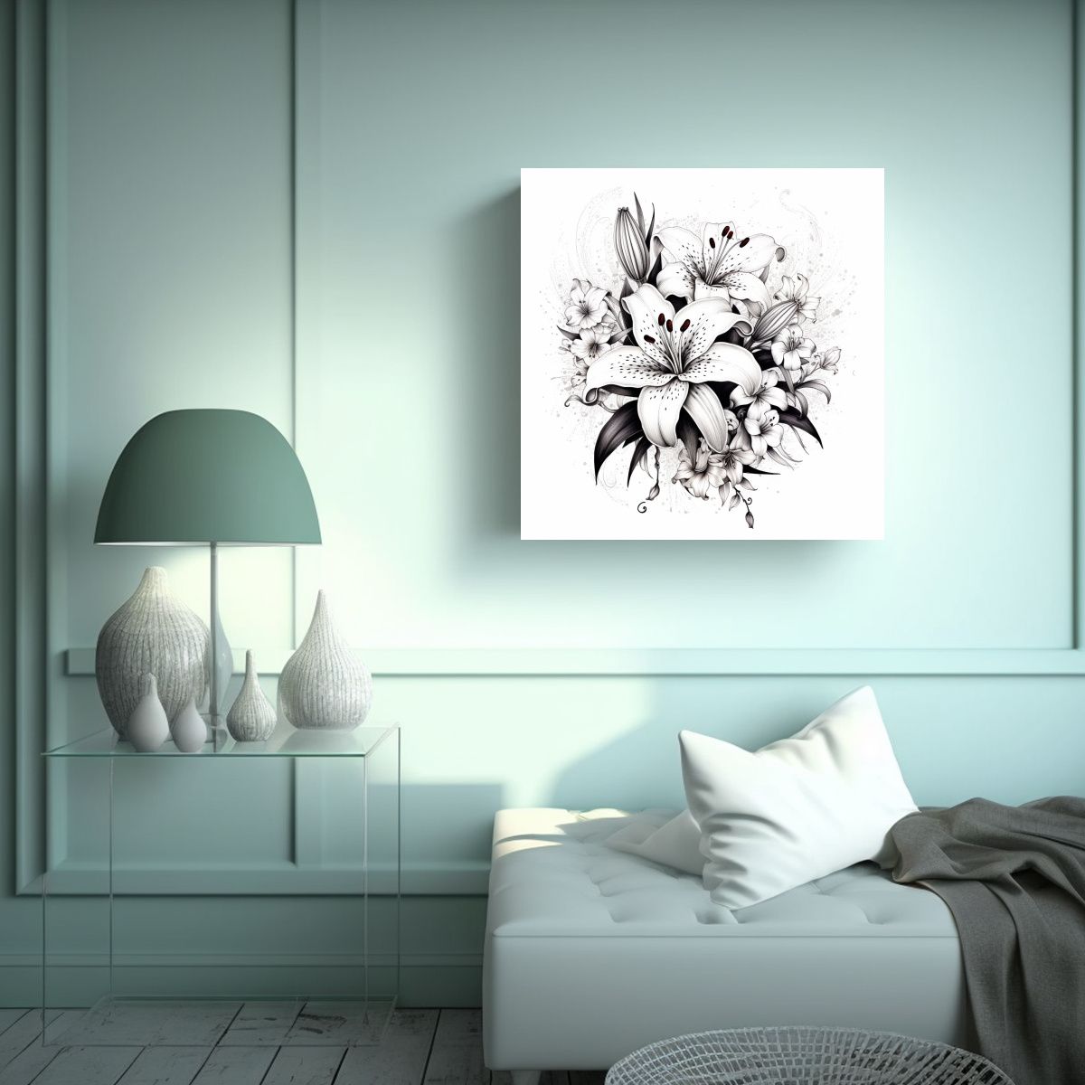 GENERICO - Cuadro Moderno Calidos Con Diseño Artístico De 90x90 Cm