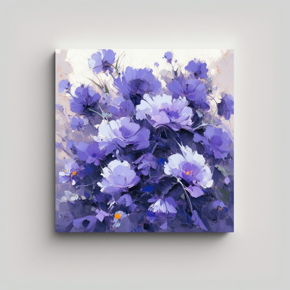 GENERICO - Pintura Espectacular Luminosidad Flores 70x70 Cm.