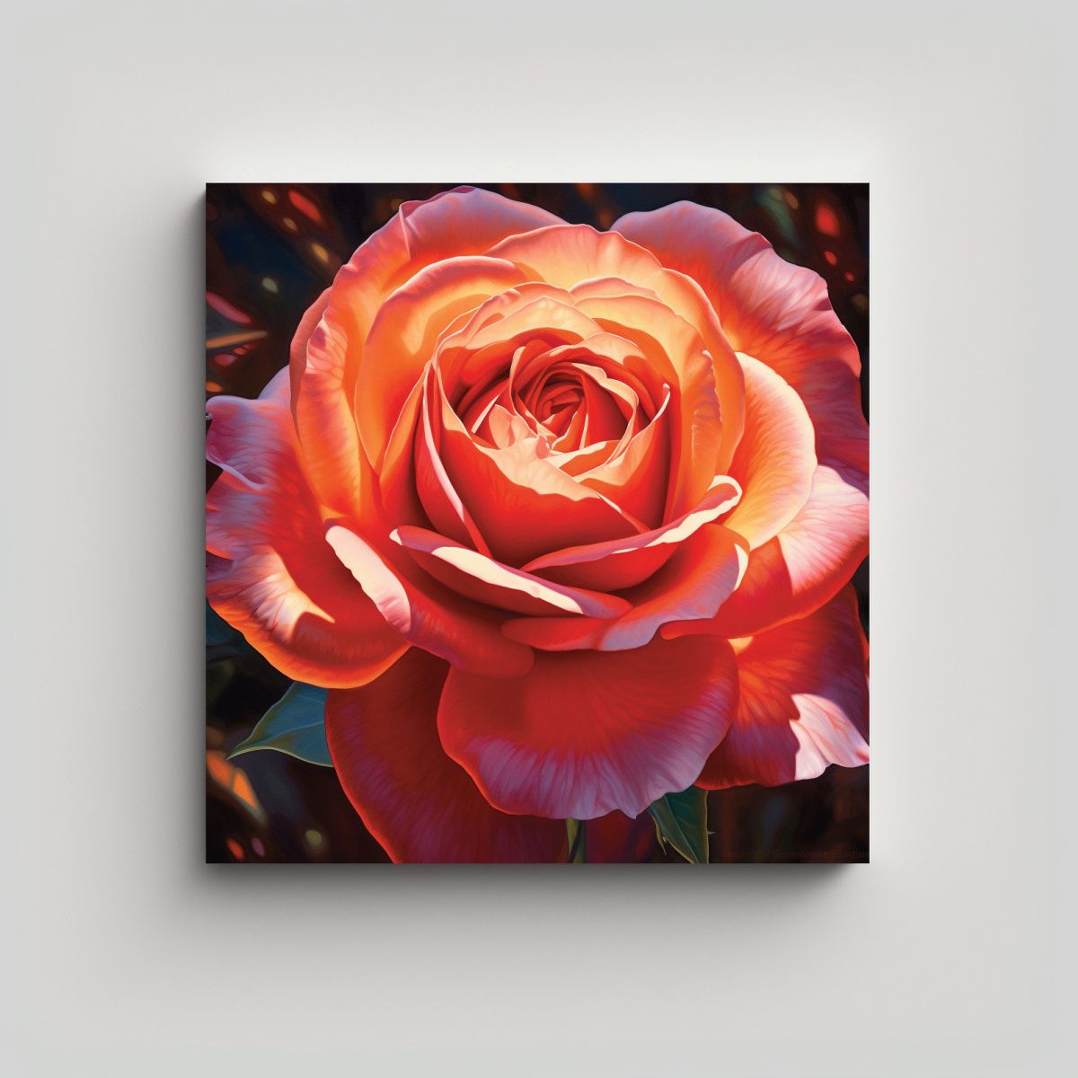 GENERICO - Cuadro Estético Con Retrato Detallado Deleita 70x70 Cm