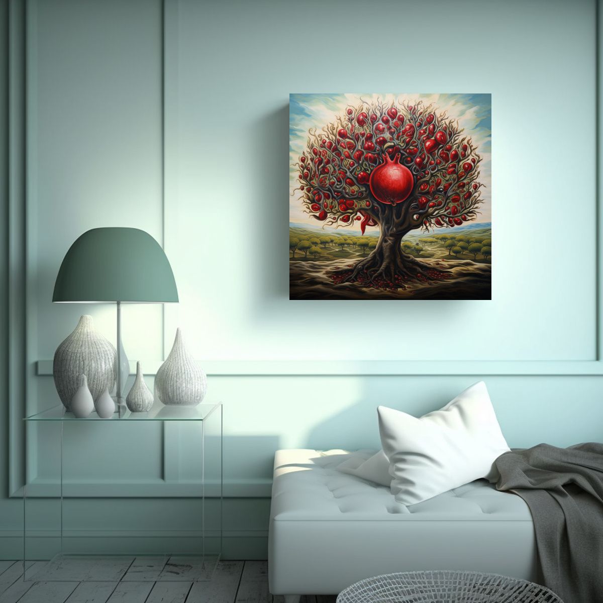 GENERICO - Pintura Abstracta Detallada De Alta Calidad 90x90 Cm