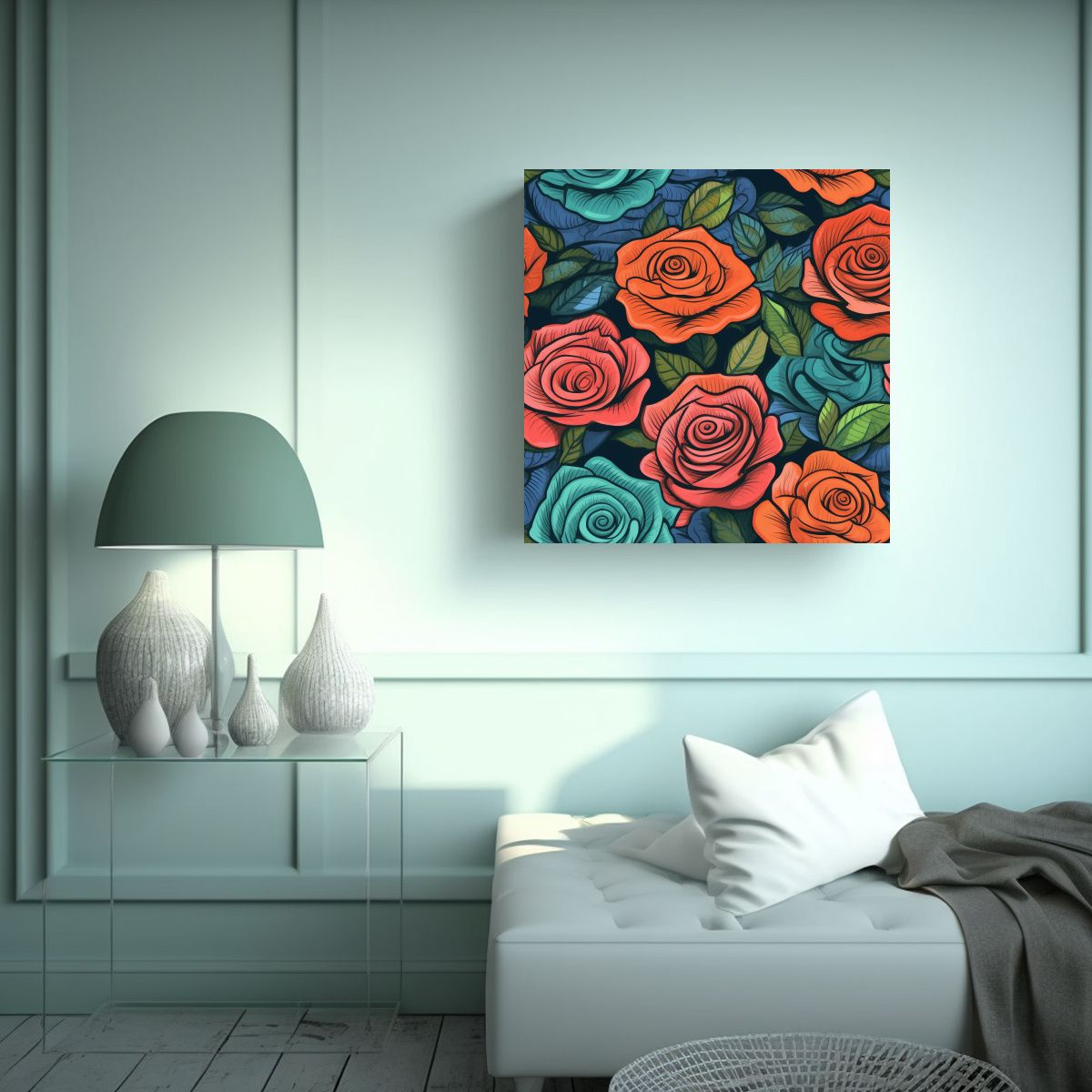 GENERICO - Fotografía De Composición Con Intrincadas 70x70 Cm