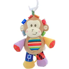 GENERICO - Peluche Estimulación Sensorial Bebé Con Sonajero Y Colgador