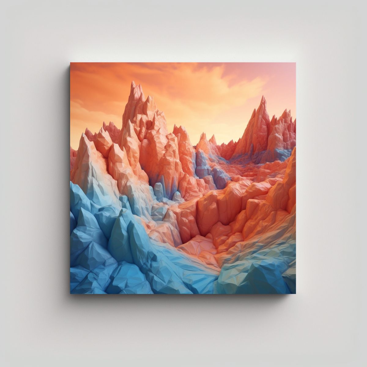 GENERICO - Pinturas Decorativas Minimalistas De Montañas 70x70 Cm