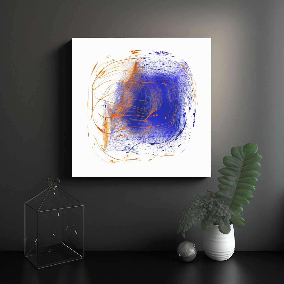 GENERICO - Pinturas De Decoración Moderna Con Tema De Zorros 80x80 Cm.