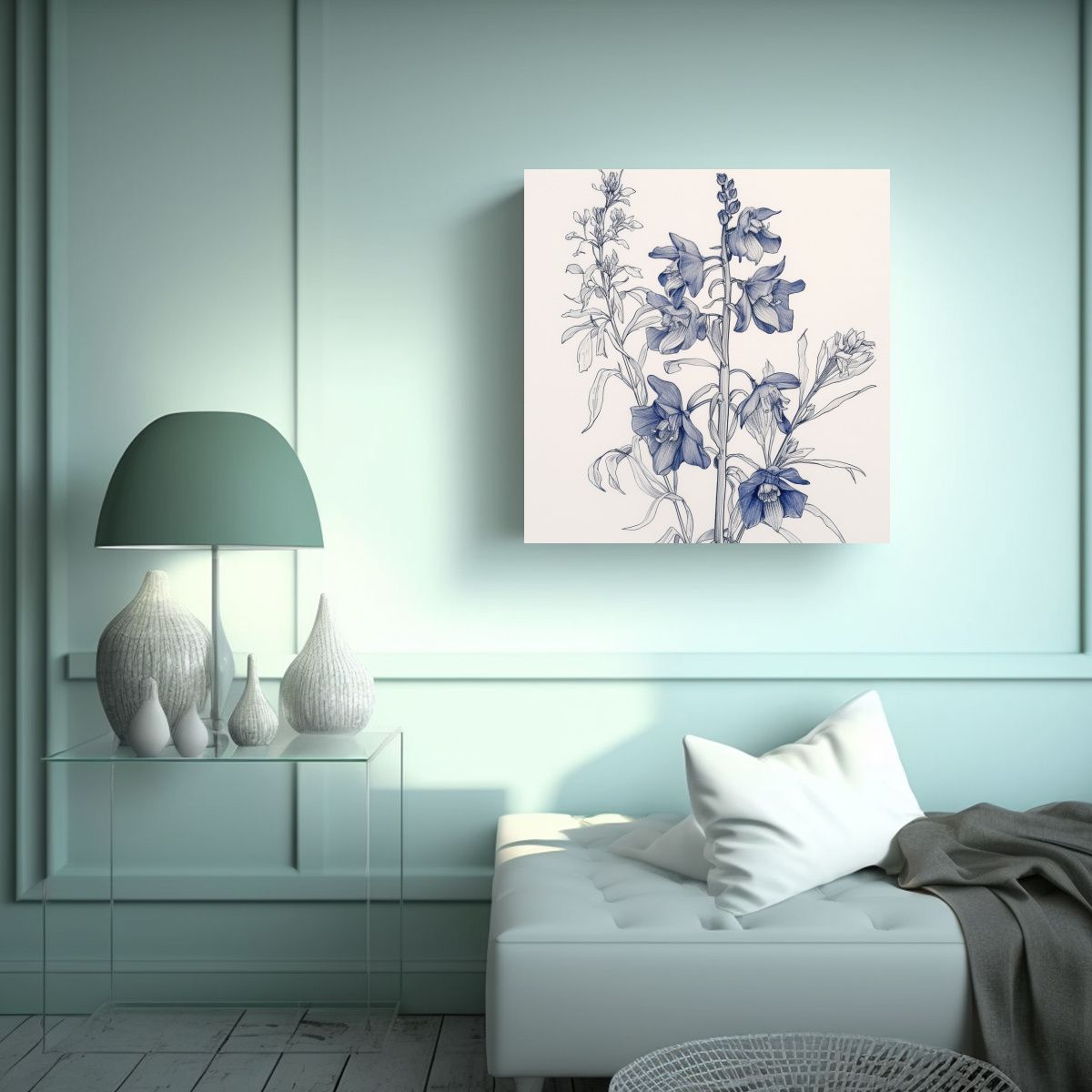 GENERICO - Cuadro Decorativo Resistente Tela Con Líneas 70x70 Cm