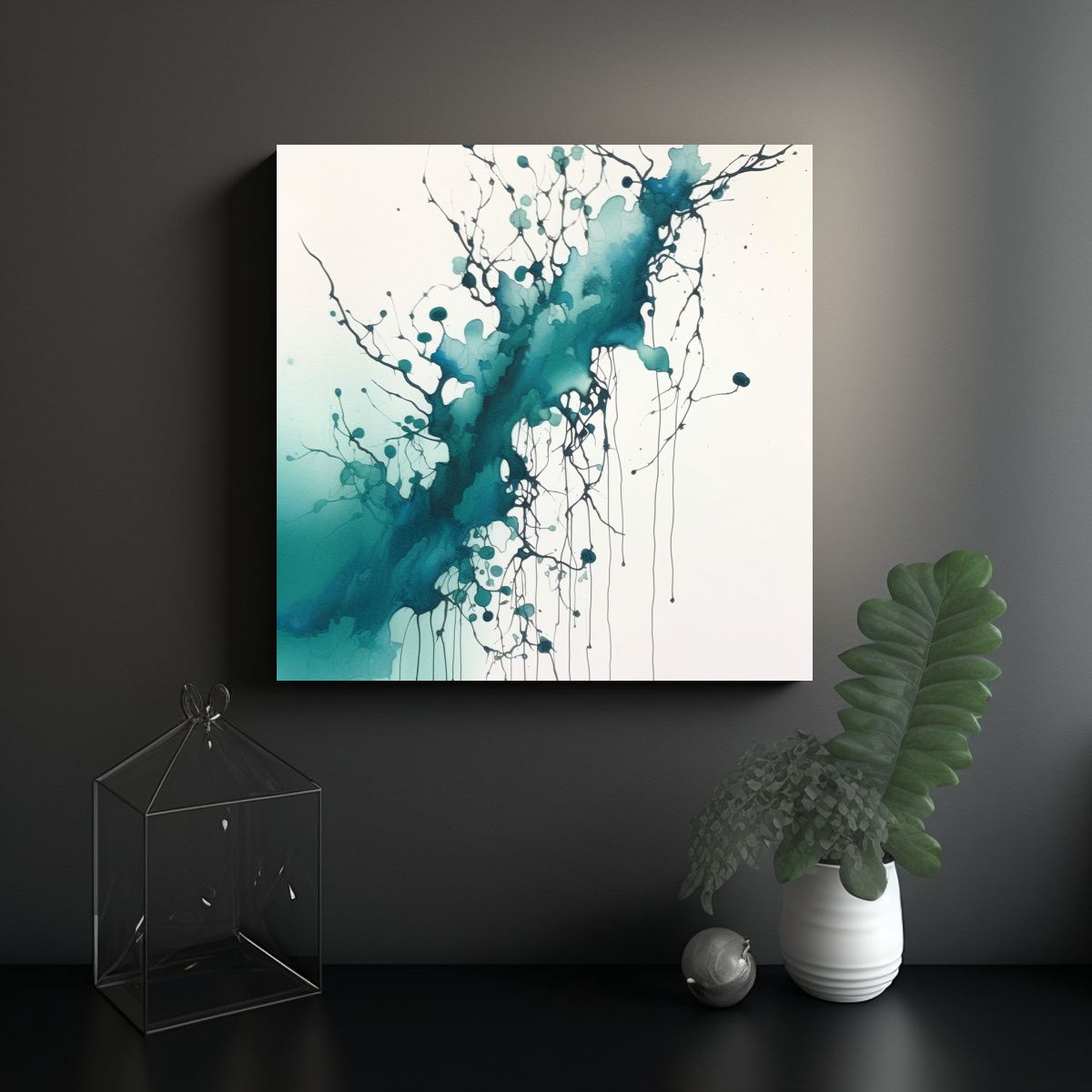 GENERICO - Obra Arte Minimalista Moderna Cuadro Hermoso De 90x90 Cm