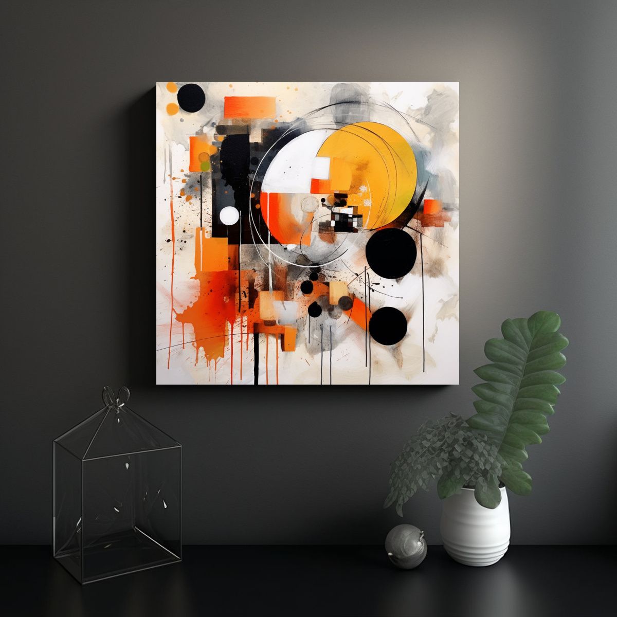 GENERICO - Pinturas Decorativas De Visión Creativa De Arte 80x80 Cm.