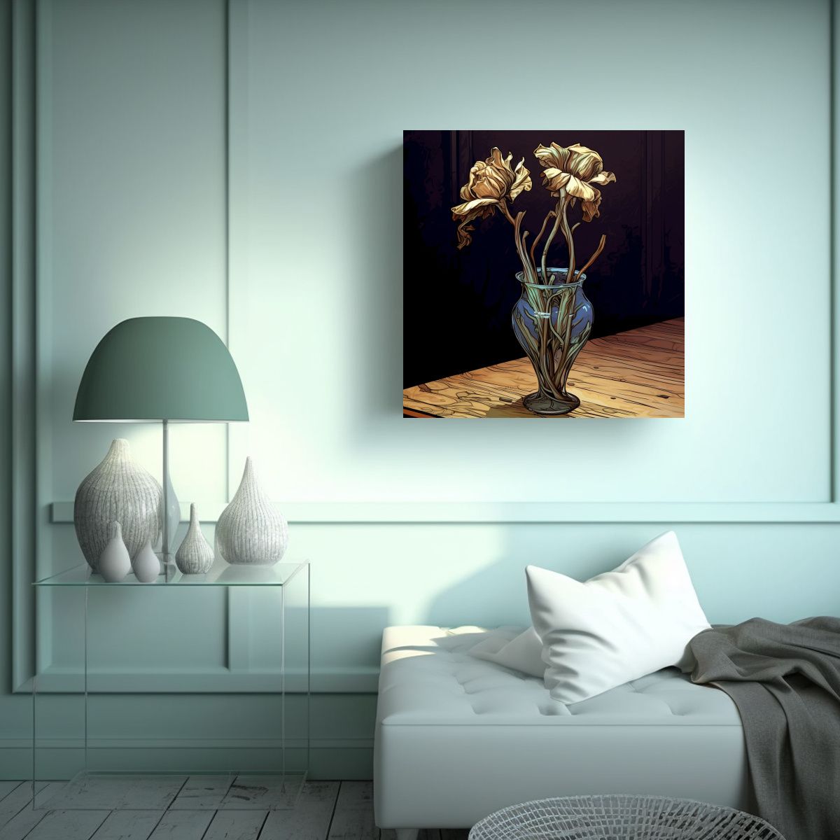 GENERICO - Composición Rota Movimiento Simétrico En 90x90 Cm