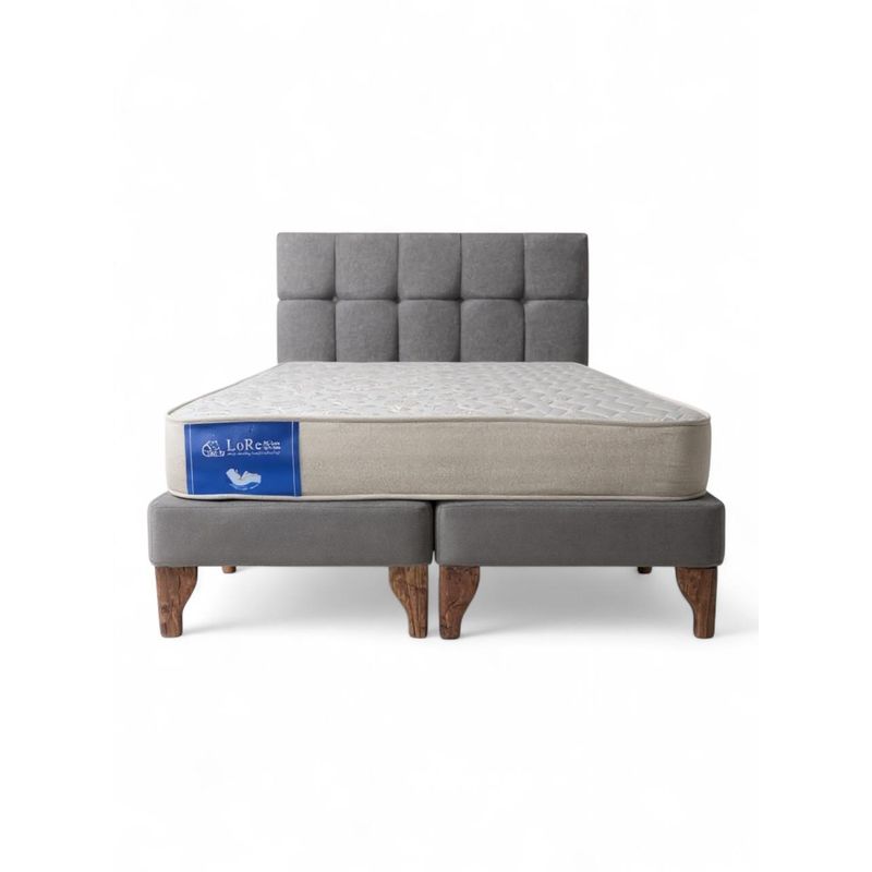 GENERICO - CAMA EUROPEA 2PLAZAS CUADROS LINO