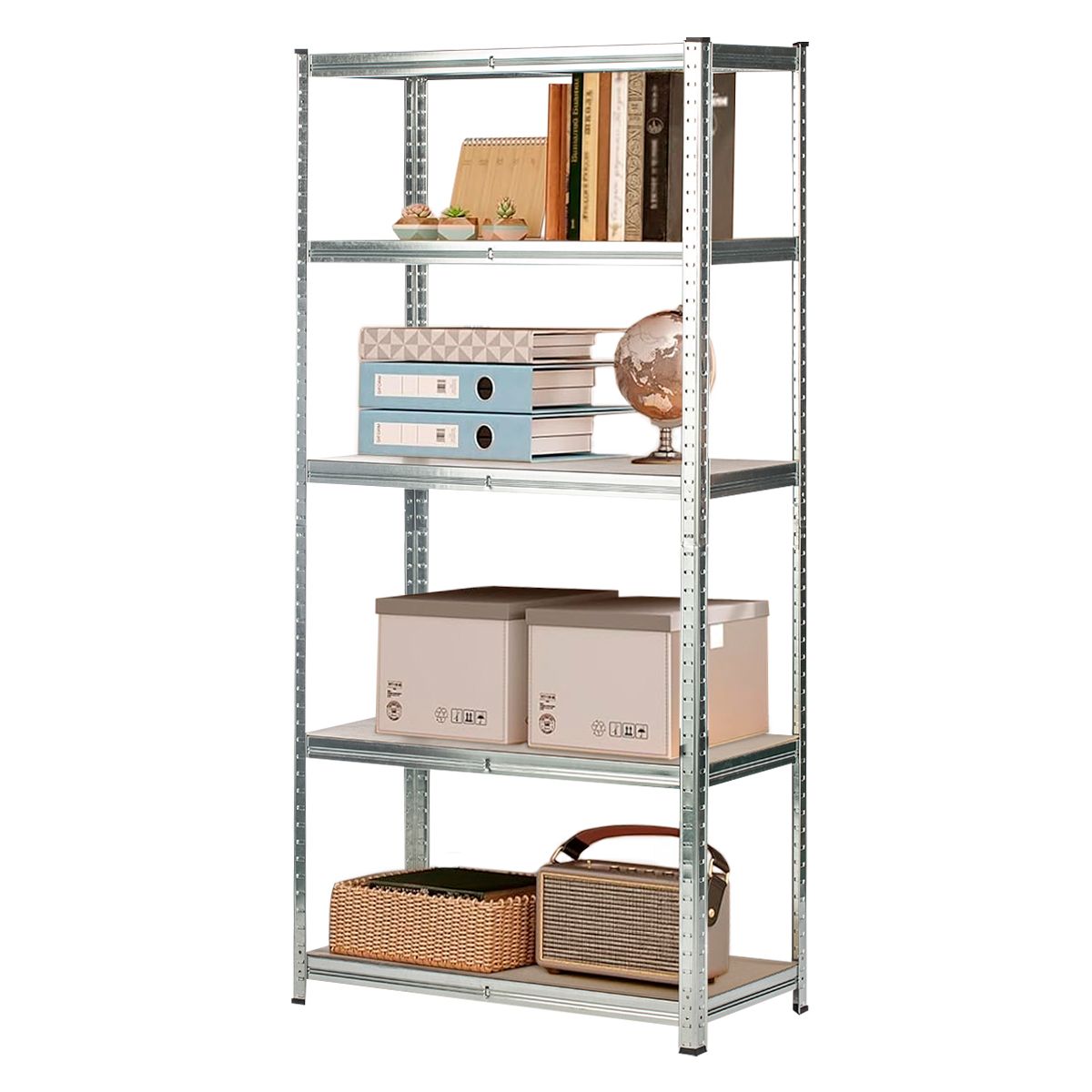 DECOTEAM - Estante Rack Metálico DecoTeam 5 Estantes 180 x 90 x 40