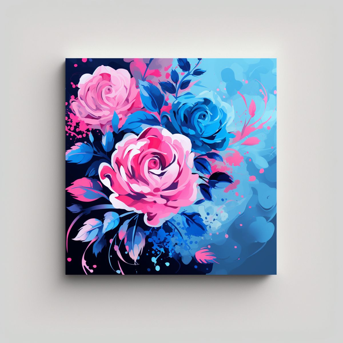 GENERICO - Pintura Decorativa En Lienzo Estilo Neonoir Con 70x70 Cm