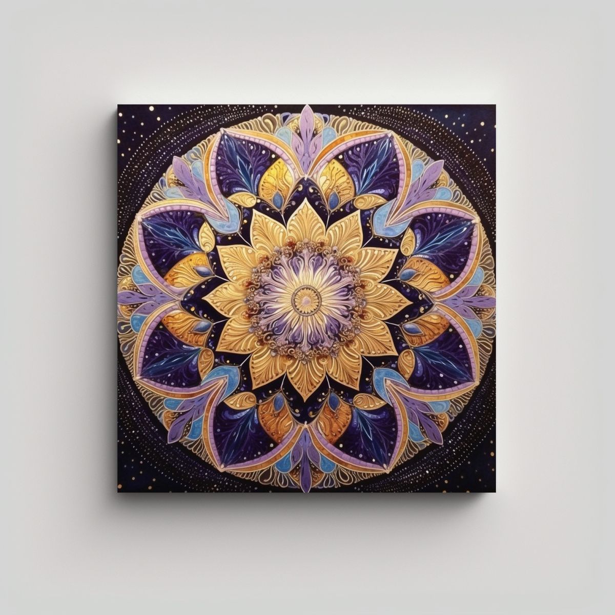 GENERICO - Pintura Decorativa Mandala Armonía Cromática 70x70 Cm