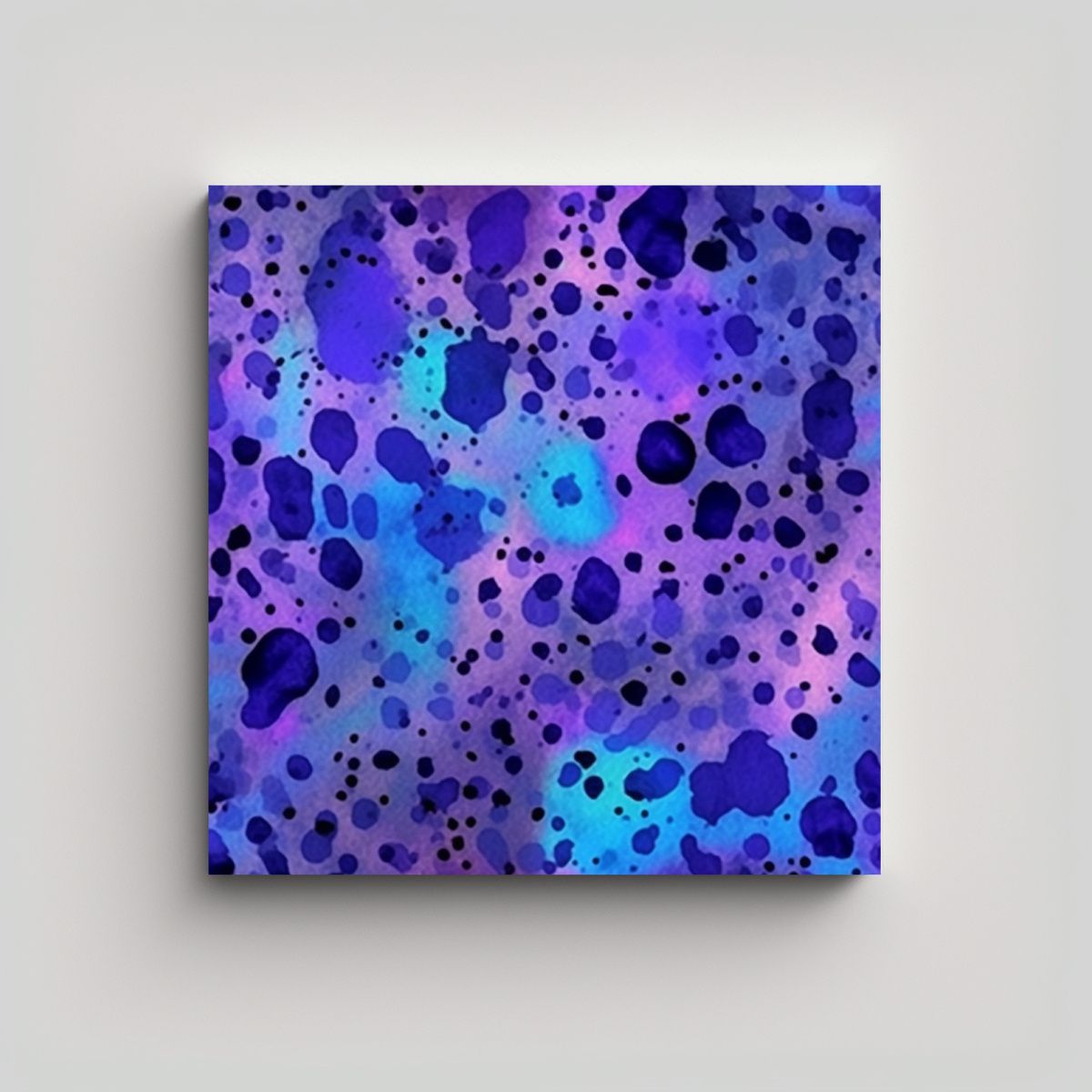 GENERICO - Cuadro Impreso En Tela Estilo Años 70 Púrpura Y 70x70 Cm