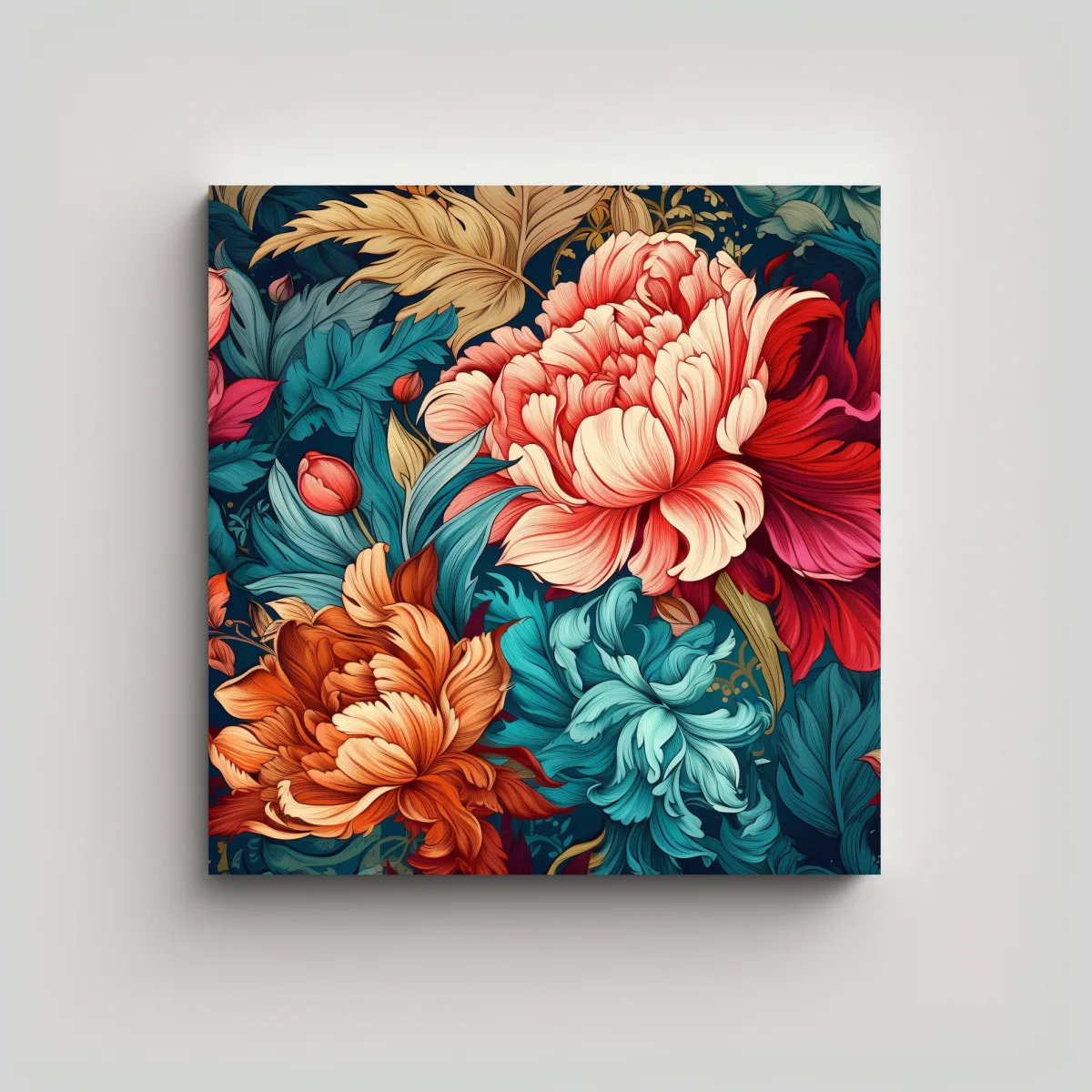 GENERICO - Cuadro Decorativo Floral Expresa Alegría En Tus 70x70 Cm