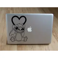 GENERICO - Sticker Decorativo Para Notebook Stitch Corazon Adhesivo