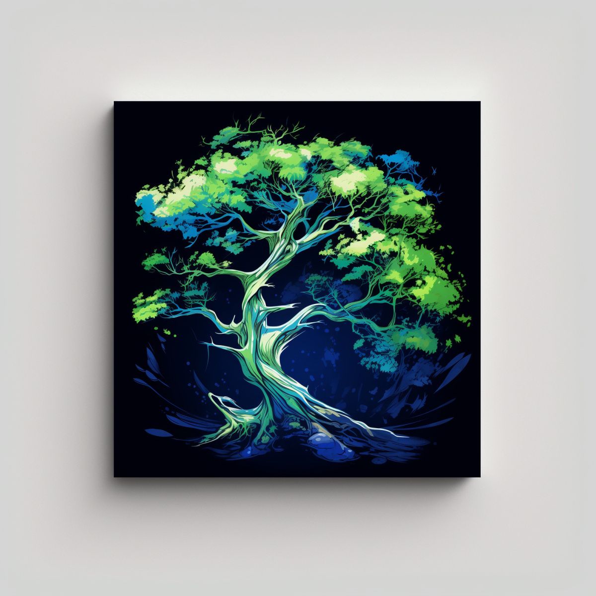 GENERICO - Pintura Decorativa Armonía Cromática Del 90x90 Cm