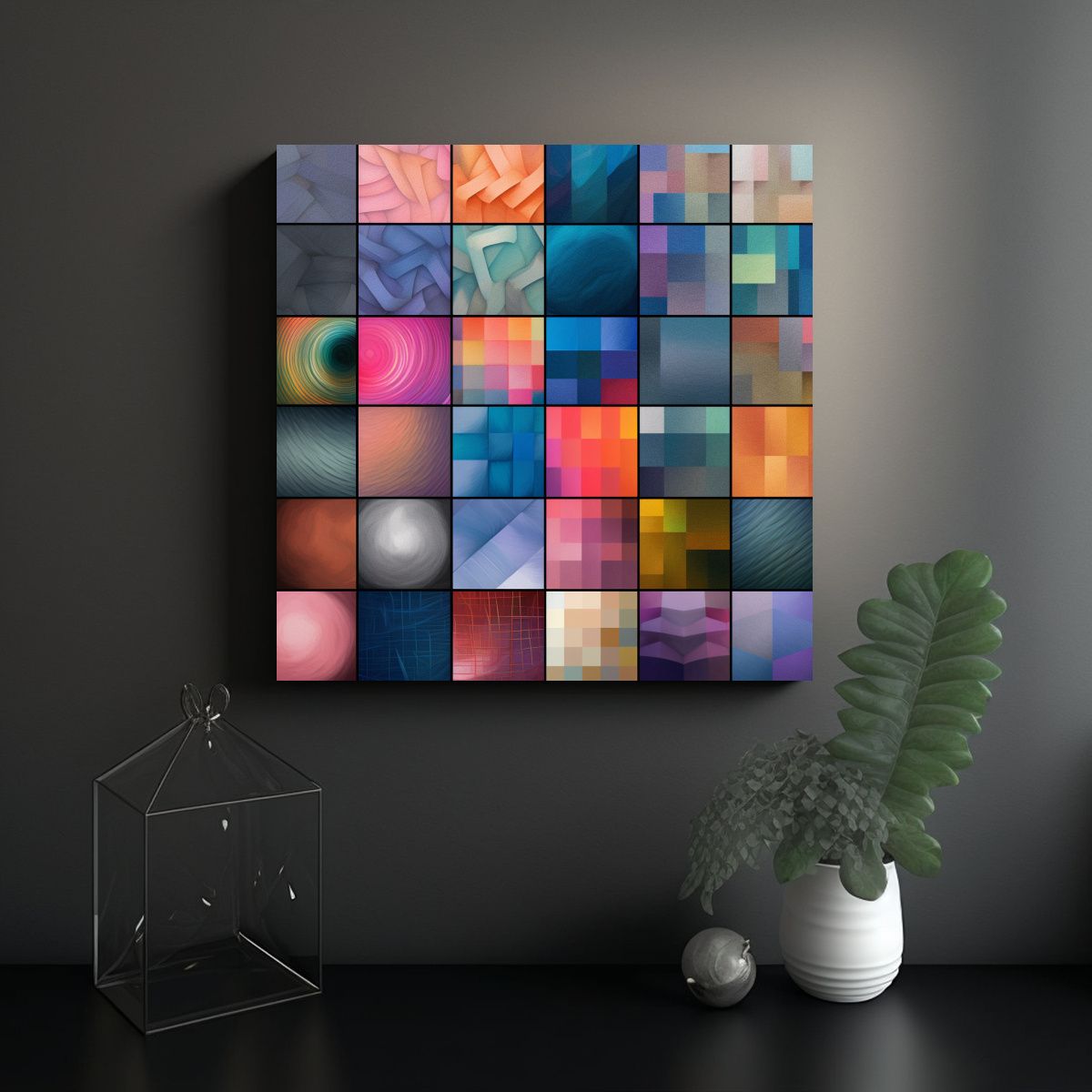 GENERICO - Cuadros Decorativos En Tela De Alta Calidad En 80x80 Cm