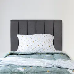 IVI HOME - Respaldo de cama 1,5 plazas Tubular gris