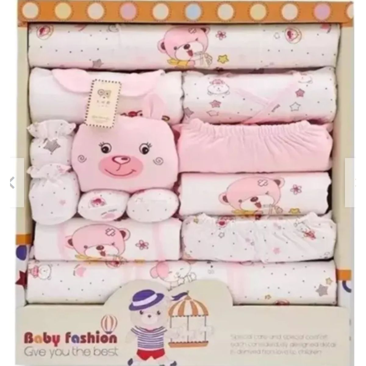 GENERICO - Ajuar Ropa Bebe Recién Nacido De 0 A 3 Meses Pack 18 Piezas