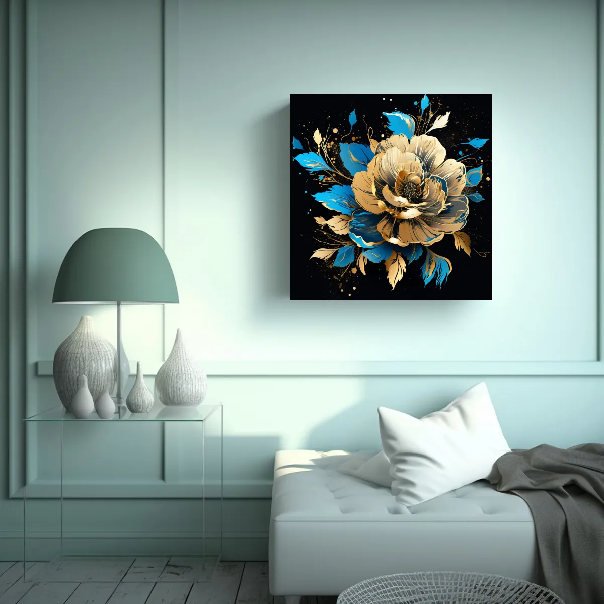 GENERICO - Cuadro Estilo Galería En Lienzo Con Ambiente 80x80 Cm.