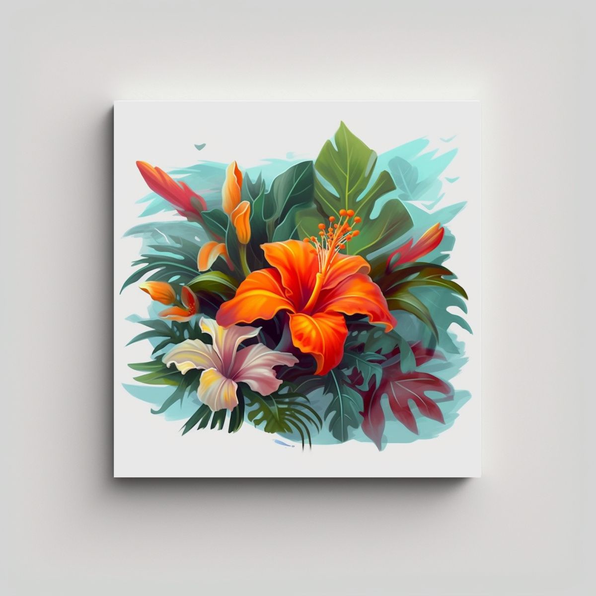 GENERICO - Cuadro Decorativo De Oficina Con Belleza Tropical 70x70 Cm