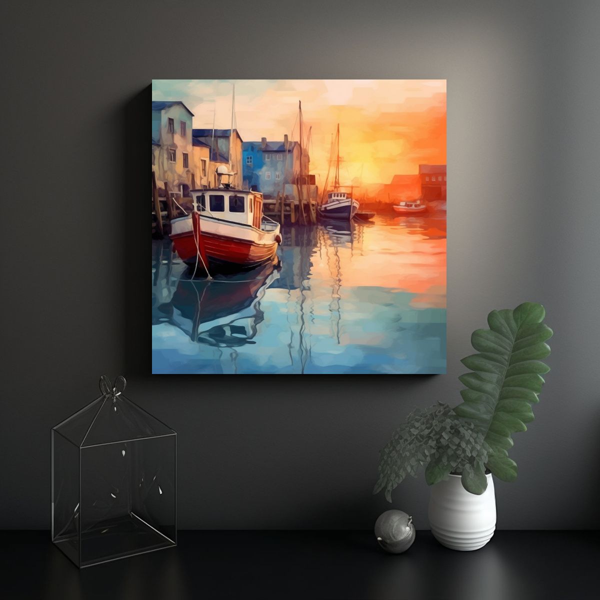 GENERICO - Pinturas Decorativas Modernas De Canva Para 70x70 Cm