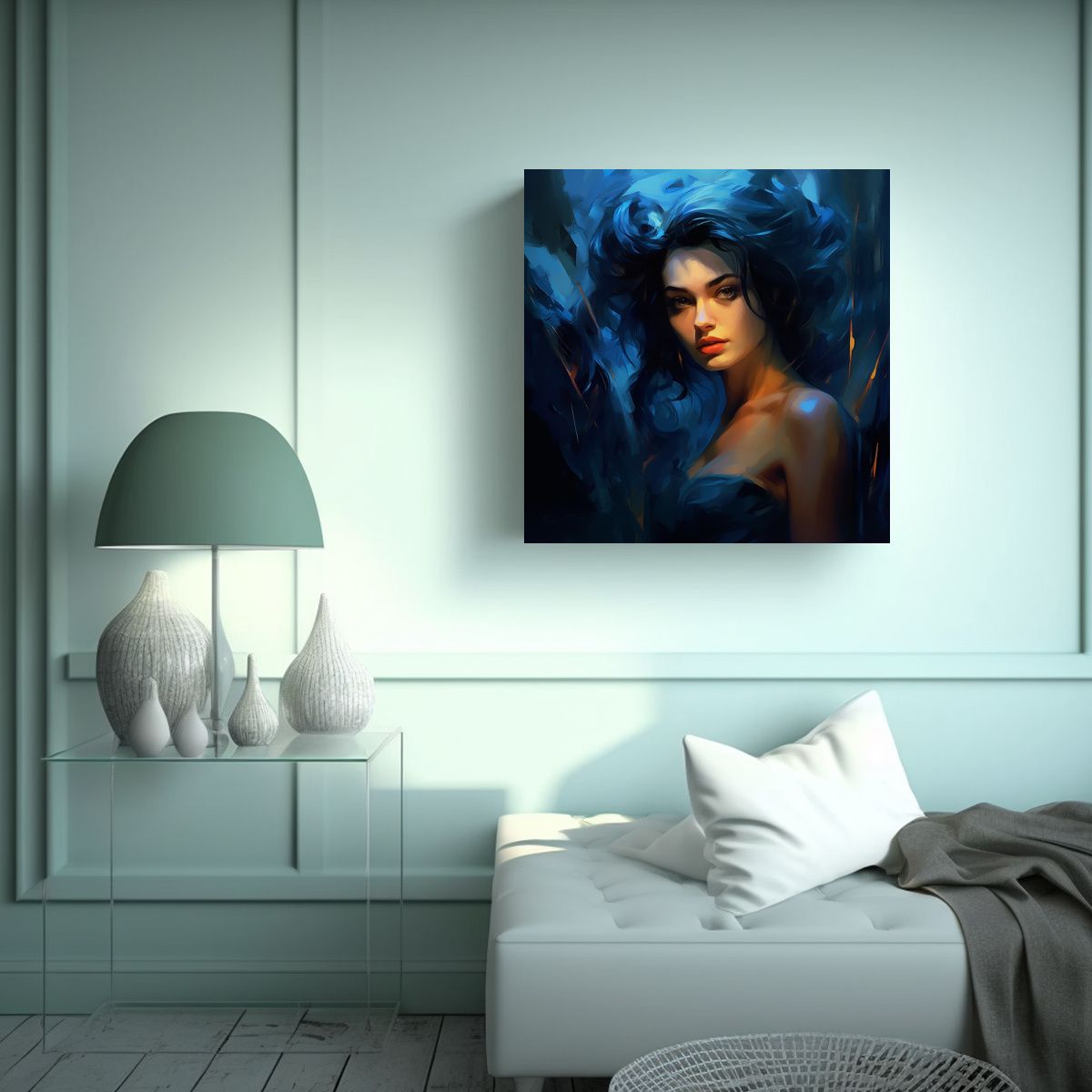 GENERICO - Tela Bastidor Moderno Colorido Estilo Emilia Wilk 70x70 Cm