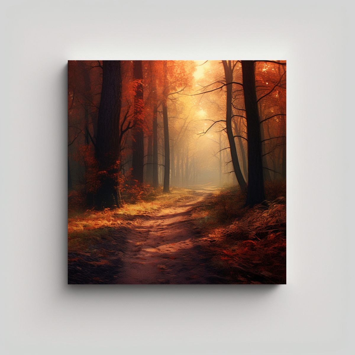 GENERICO - Pinturas De Madera Otoñal Abstractas Y Clásicas 90x90 Cm