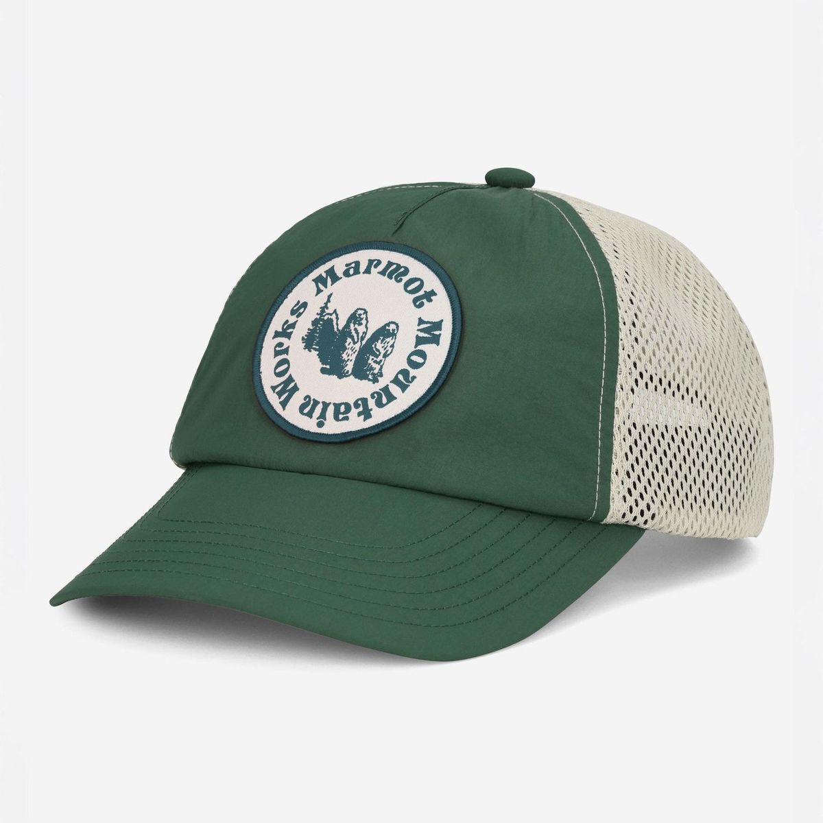 MARMOT - Jockey Unisex Alpine Soft Mesh Trucker Verde Marmot