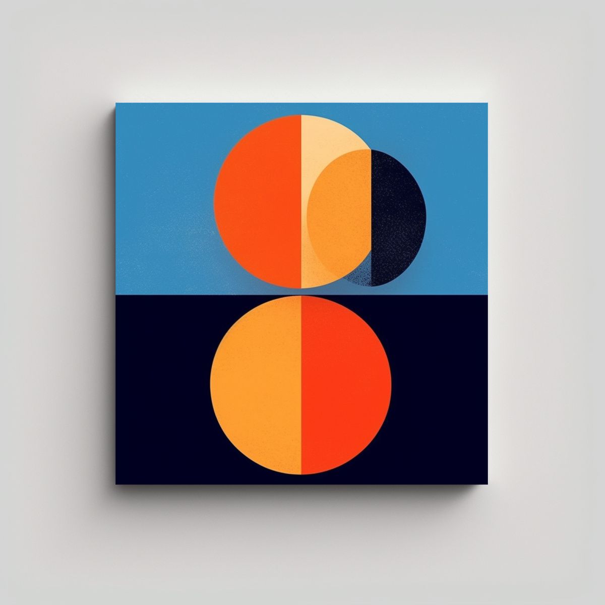 GENERICO - Cuadro Belleza Acuarela Bastidor Paul Rand 70x70 Cm