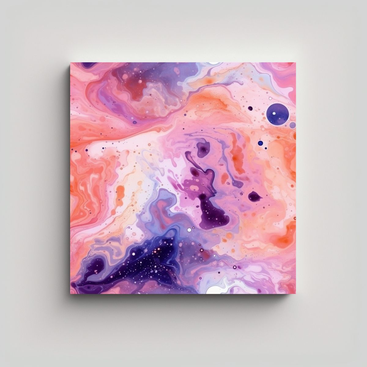 GENERICO - Cuadro Decorativo Calidez En Galaxia Cósmica 70x70 Cm
