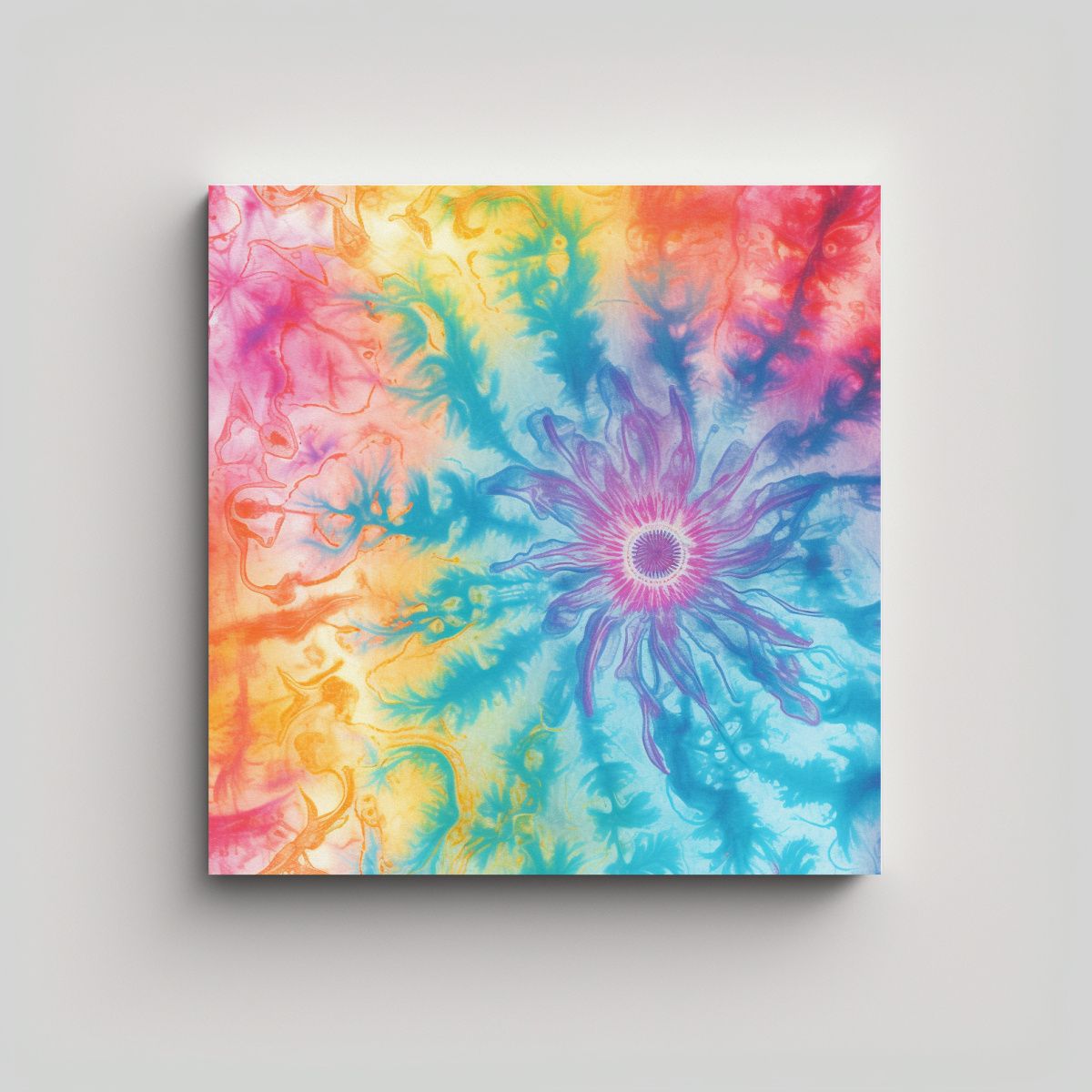 GENERICO - Tela Pop Art Con Patrón Atado Teñido Suave Para 90x90 Cm