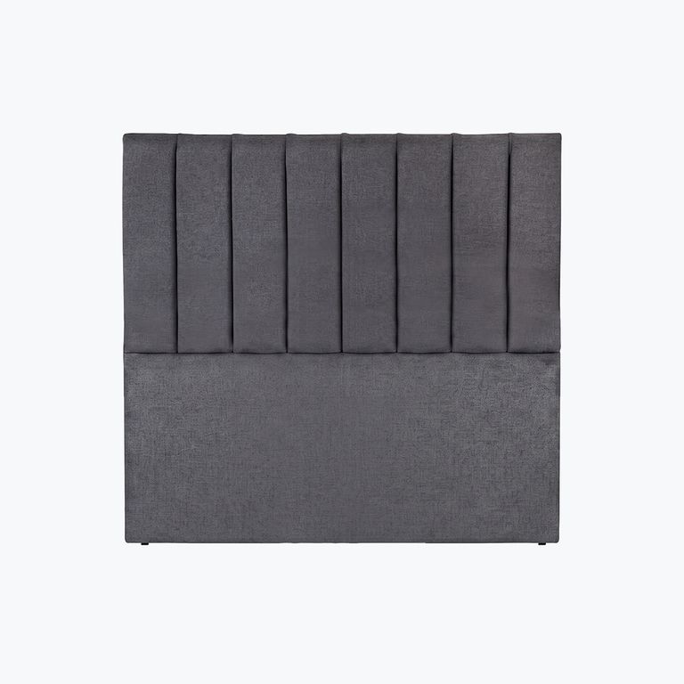 Respaldo de cama 2 plazas Tubular Gris