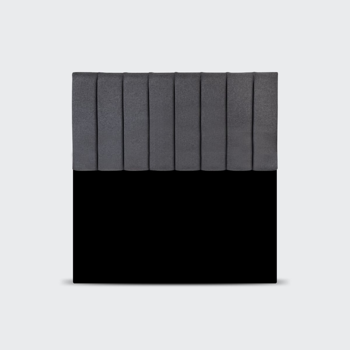 IVI HOME - Respaldo de cama 2 plazas Tubular Gris