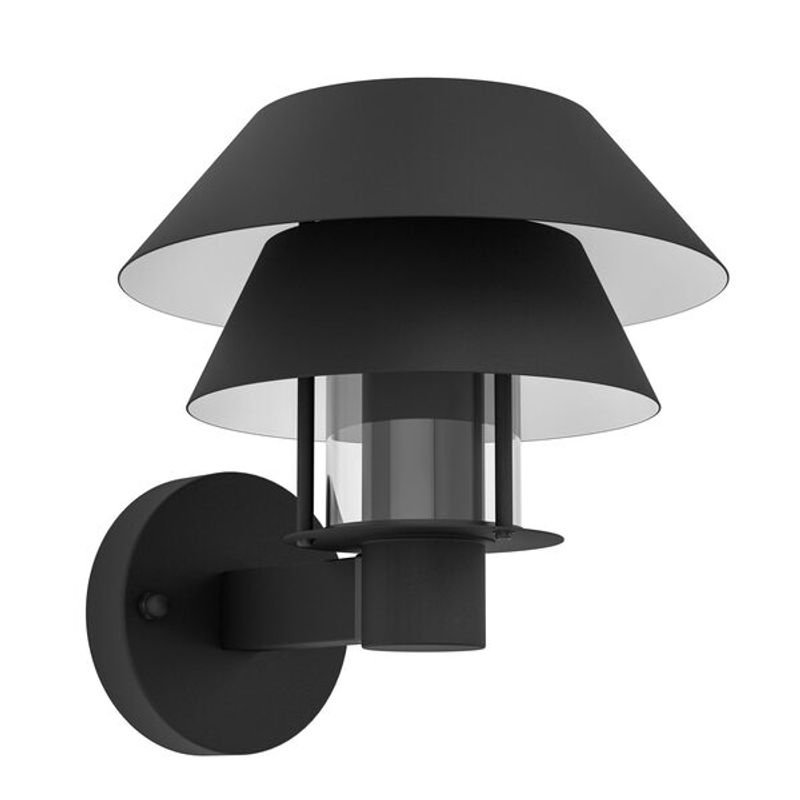 EGLO - Apliqué de Pared Eglo Chiappera acero exterior baño 1X40W IP44 900287