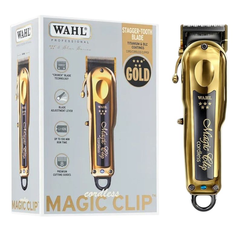WAHL - Maquina Cortapelo Wahl Cordless Magic Clip Gold Inalambrica