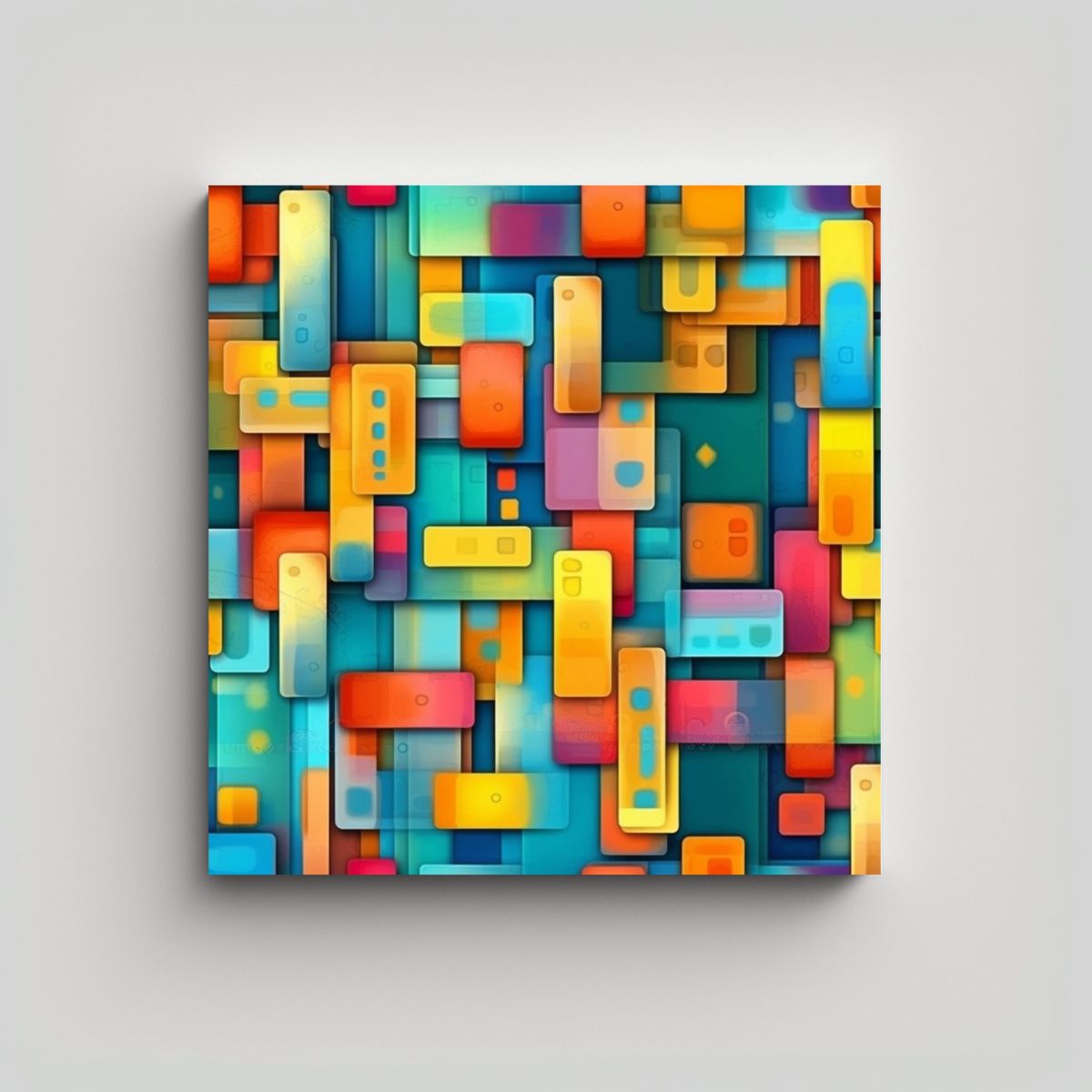 GENERICO - Cuadros De Pared Inspiradores Con Motivos 80x80 Cm