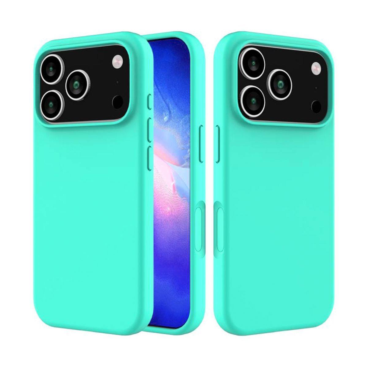 JOIGO - Carcasa Funda Para IPhone 17 Pro Max Goma Turquesa