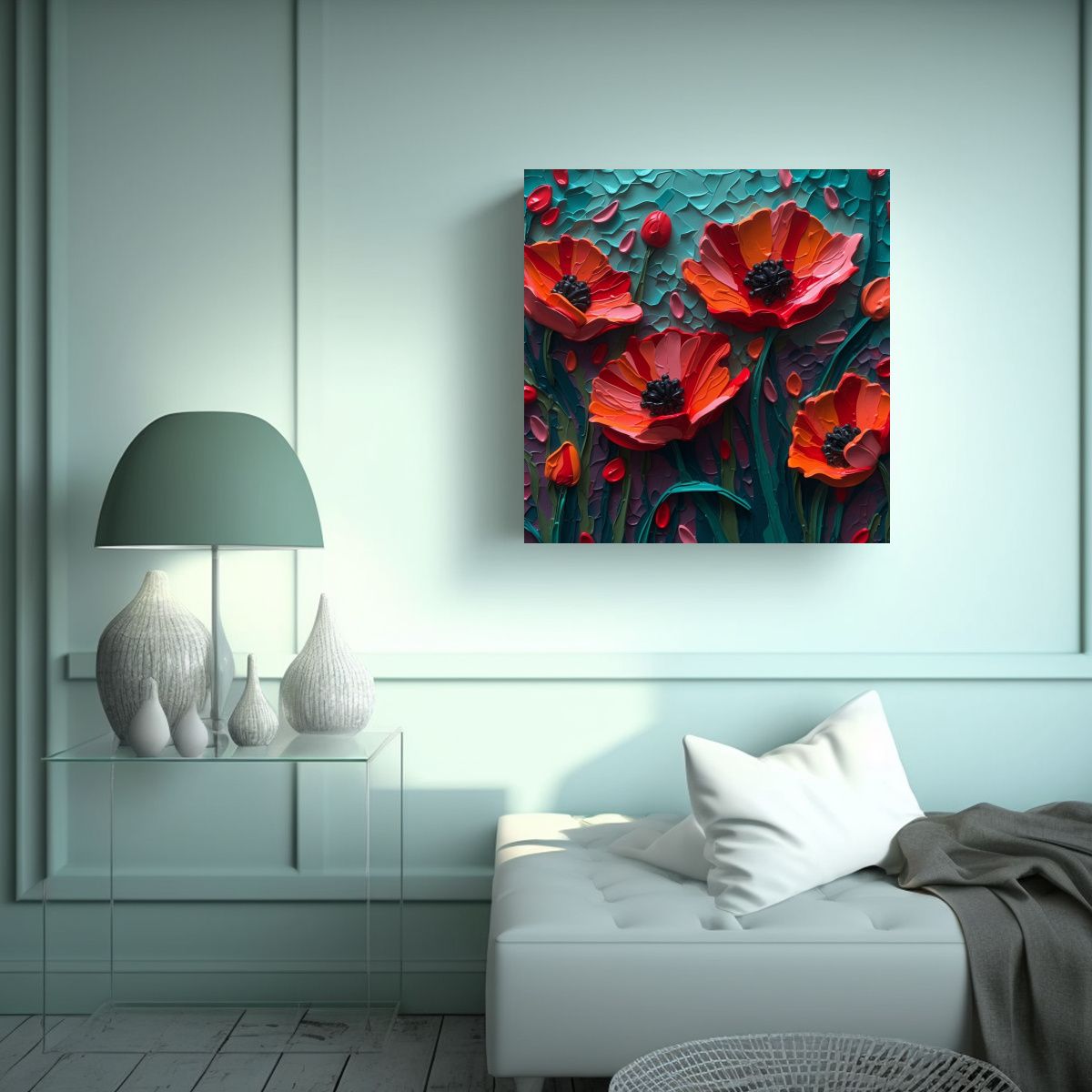 GENERICO - Arte Moderno Adorable Poster Inspirado En Paleta 70x70 Cm