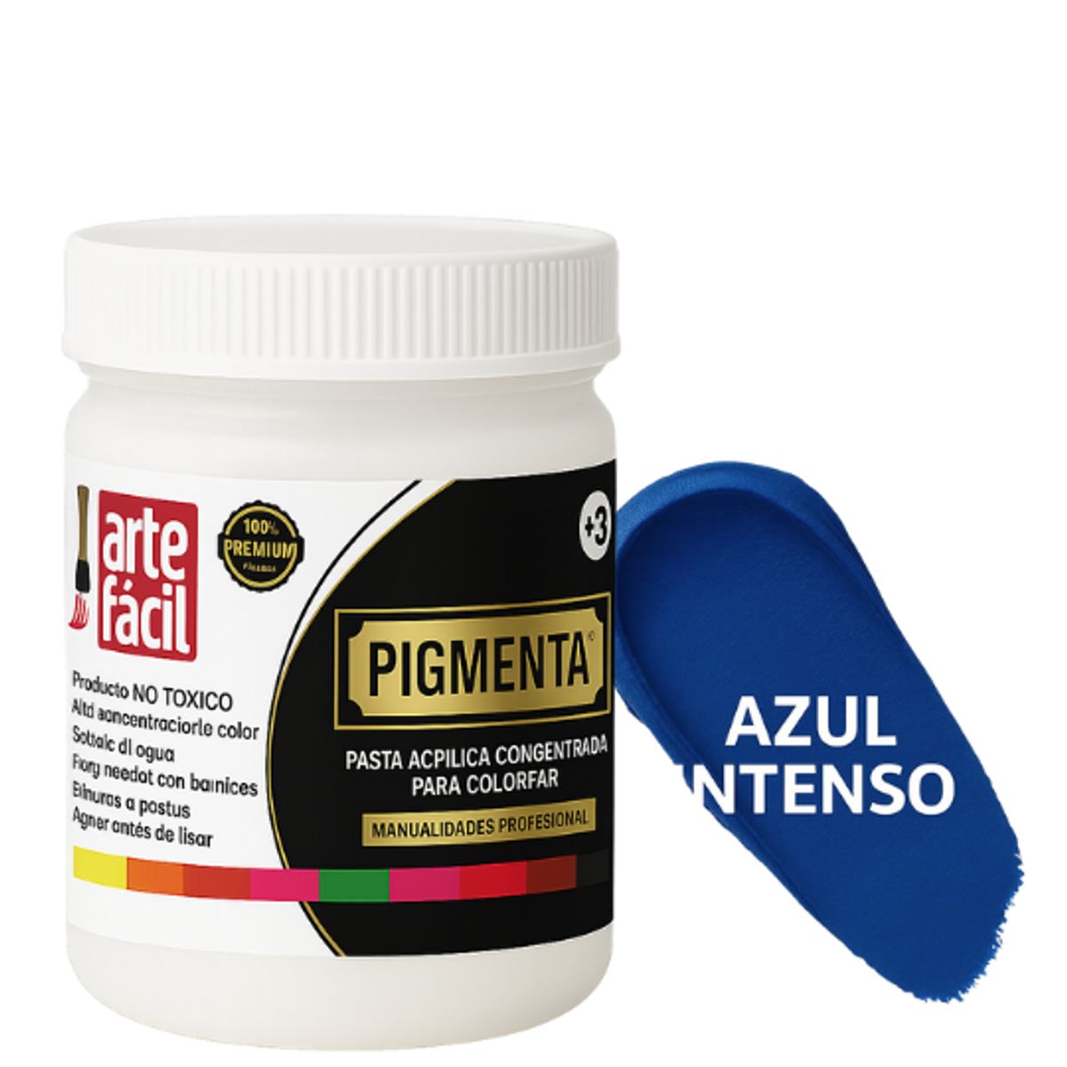 GENERICO - PASTA ACRILICA CONCENTRADA PIGMENTO PARA COLOREAR - 115 ML AZUL INTENSO