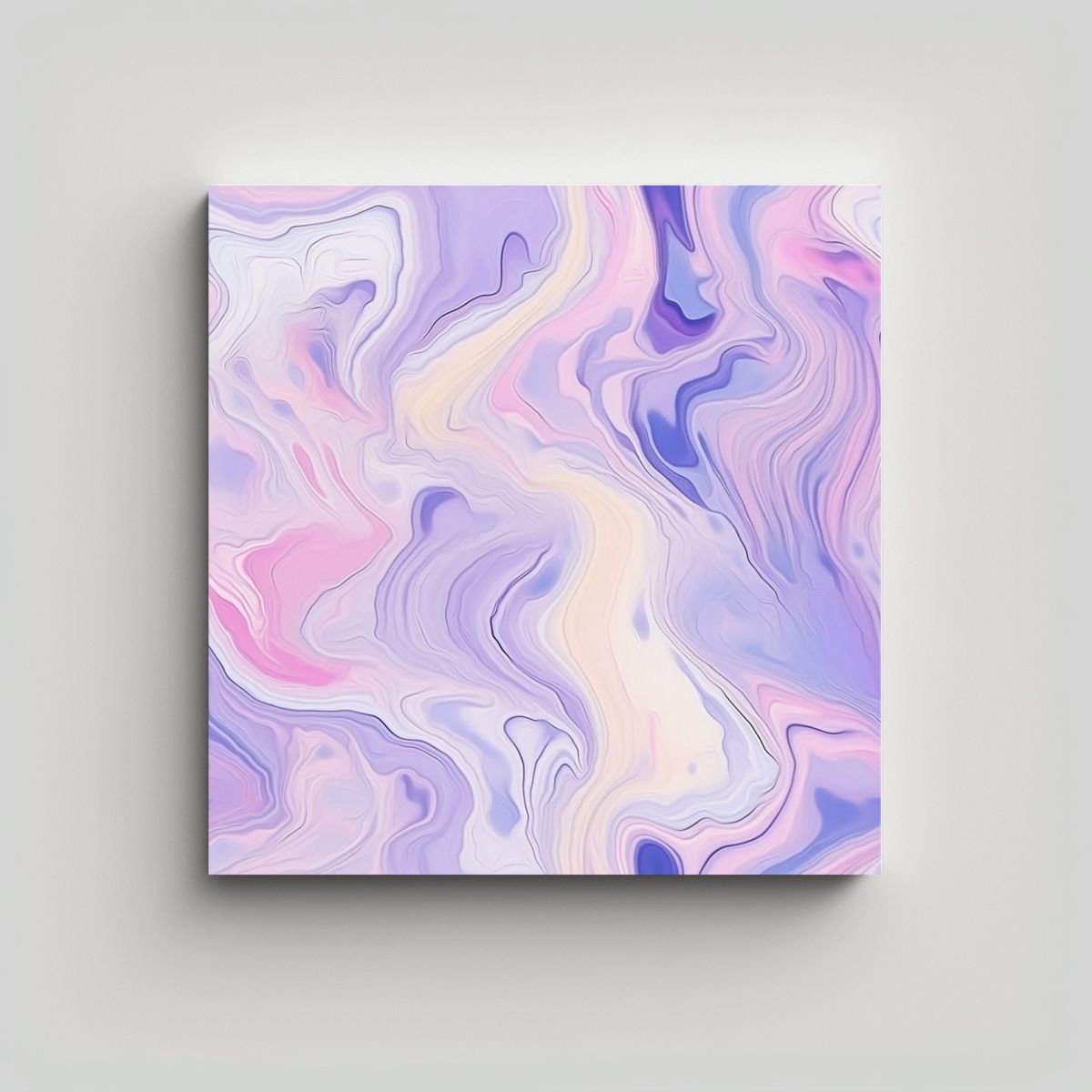 GENERICO - Cuadros Decorativos Líquidos En Tonos Pastel 70x70 Cm