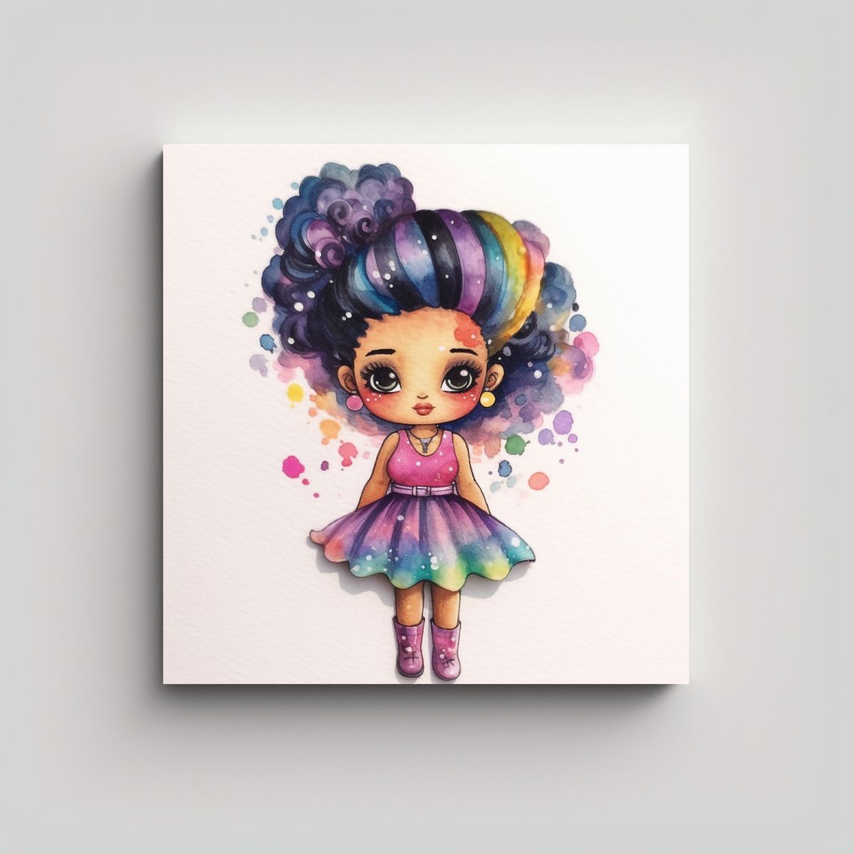 GENERICO - Pinturas Decorativas Con Lindo Reflejo De Barbie 90x90 Cm