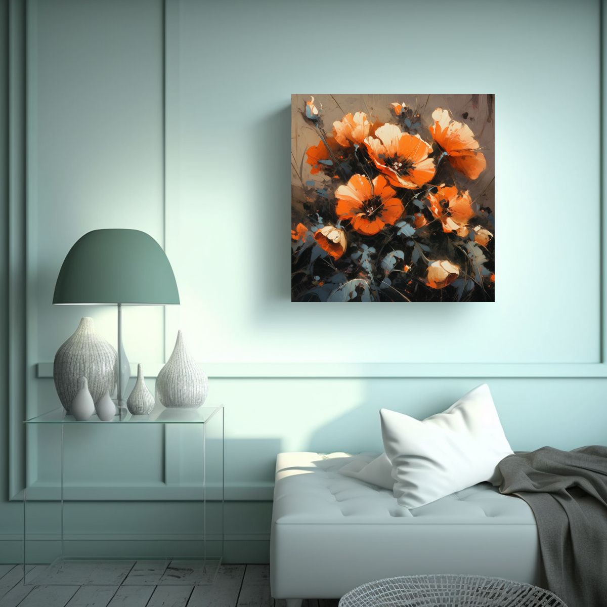 GENERICO - Lienzo De Tela Con Fotografía Personalidad 80x80 Cm