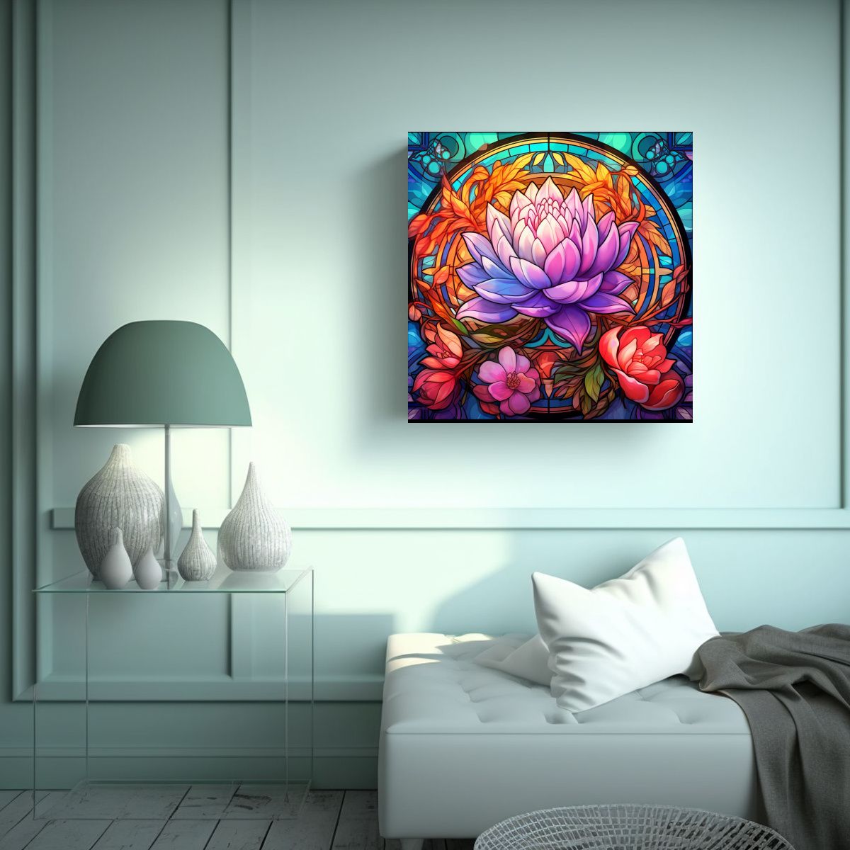 GENERICO - Fondo De Fantasía Anime Con Flores Belleza 70x70 Cm