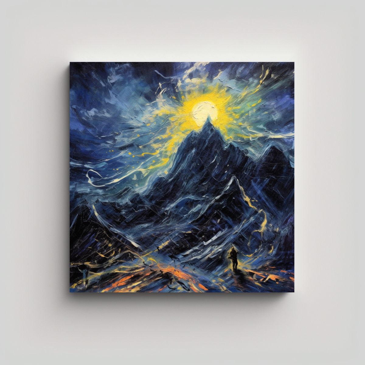 GENERICO - Pinturas Decorativas En Estilo Expresionista De 90x90 Cm