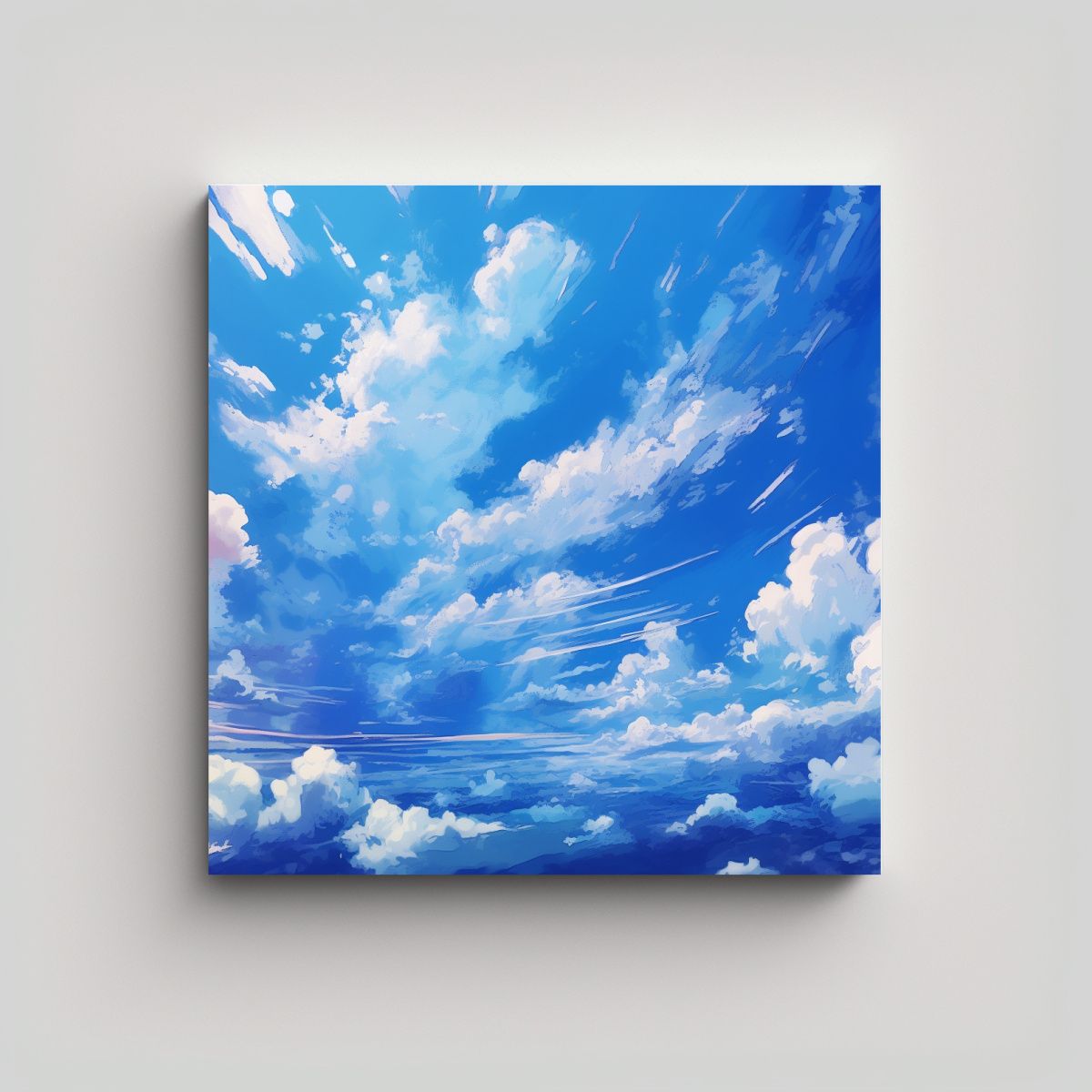 GENERICO - Pintura Lienzo Tela Innovador Cielo Verano Solo 90x90 Cm