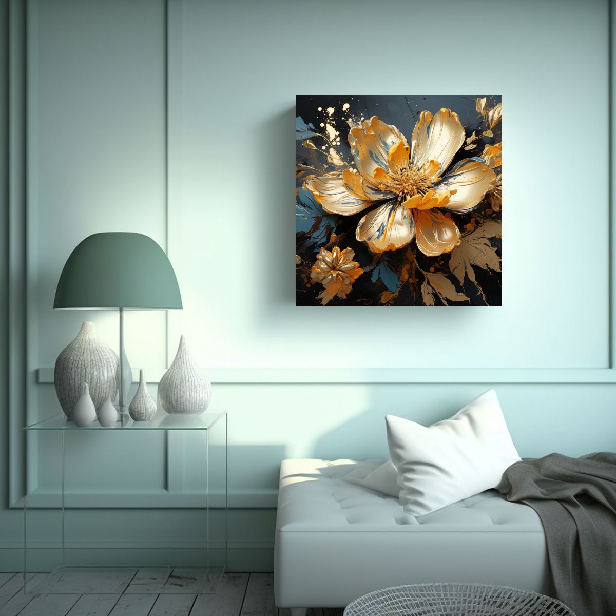 GENERICO - Pintura Decorativa Estilo Galería Bonito En 80x80 Cm