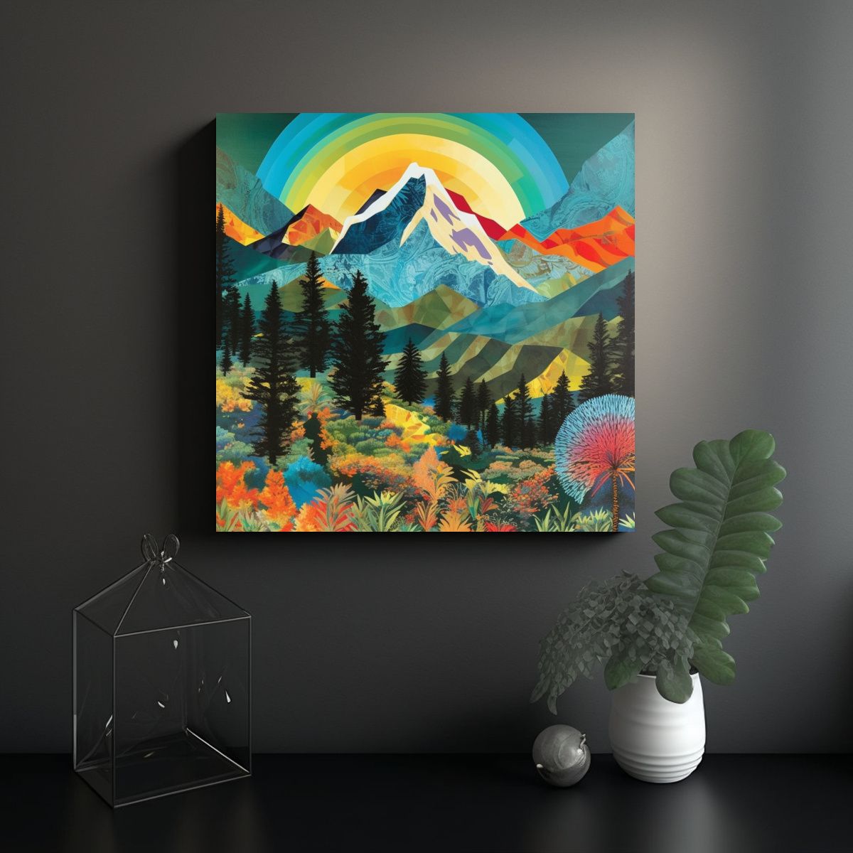 GENERICO - Pintura Fotográfica Decorativa De Alta Calidad 90x90 Cm